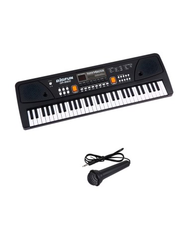 Piano Organeta Electronica Microfono + Cable Usb Corriente