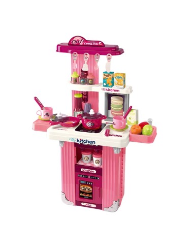 Maleta Cocina Chef Armable Portatil Juguete Niña Interactivo