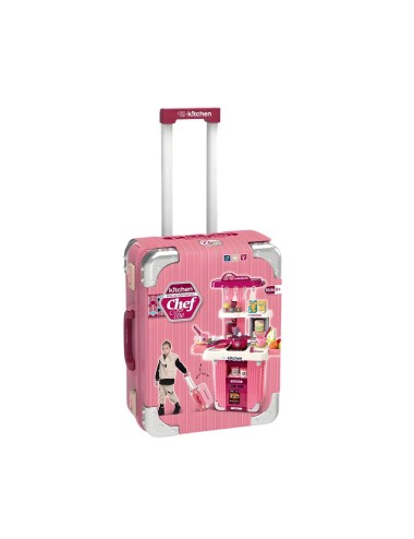 Maleta Cocina Chef Armable Portatil Juguete Niña Interactivo