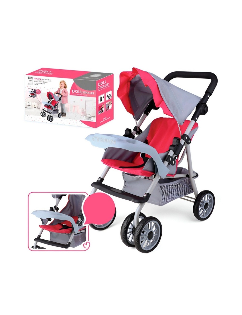 Juguete Coche Tipo Moises Para Muñecas Grande Interactivo