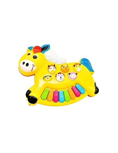 Piano Caballo Sonido Animales Y Notas Musicales + Baterias