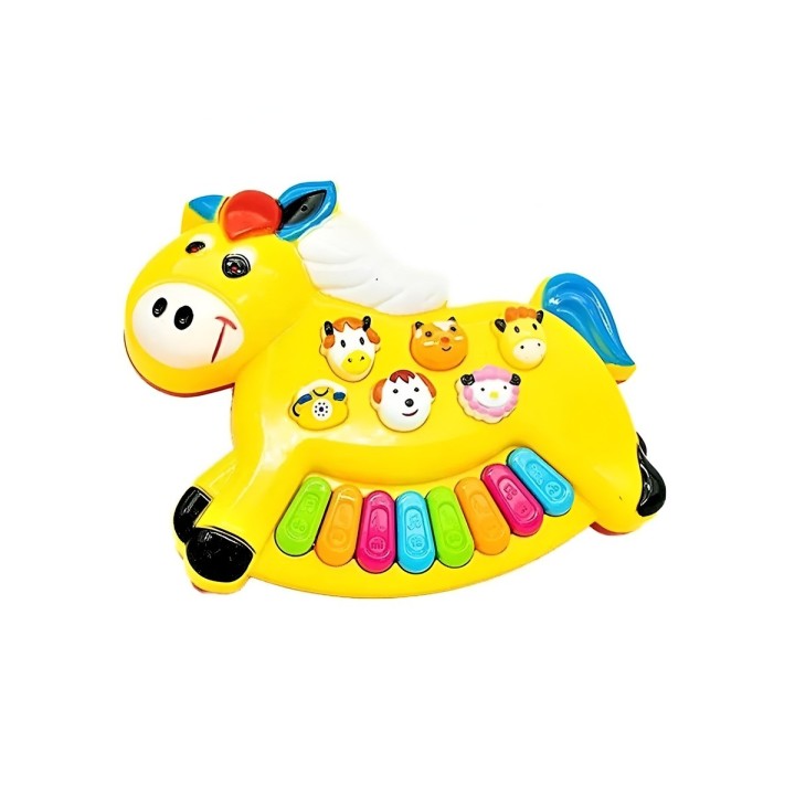 Piano Caballo Sonido Animales Y Notas Musicales + Baterias