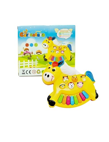 Piano Caballo Sonido Animales Y Notas Musicales + Baterias