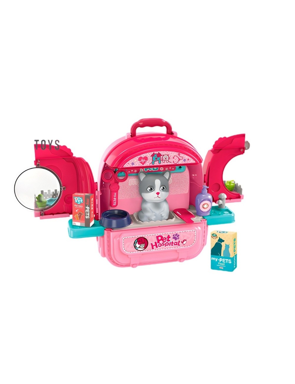Maleta Mascota Juguete Veterinaria Interactivo Niñas Pets
