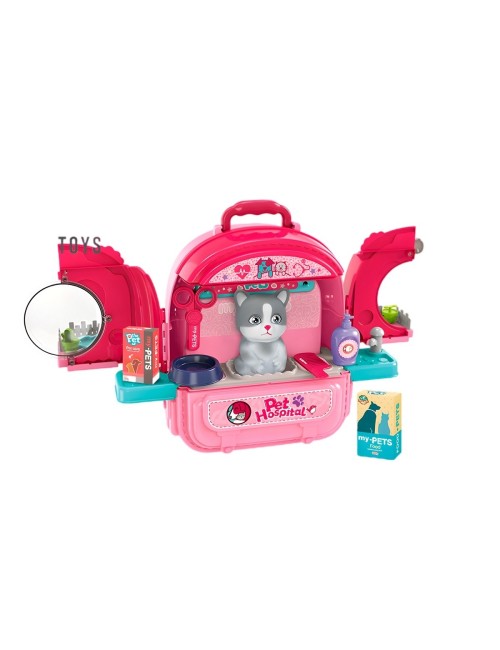 Maleta Mascota Juguete Veterinaria Interactivo Niñas Pets
