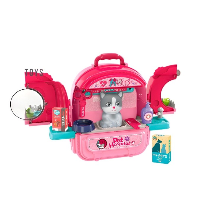 Maleta Mascota Juguete Veterinaria Interactivo Niñas Pets