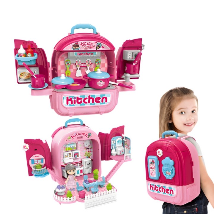 Maleta Cocina Juguete Chef Kitchen Interactivo Niñas