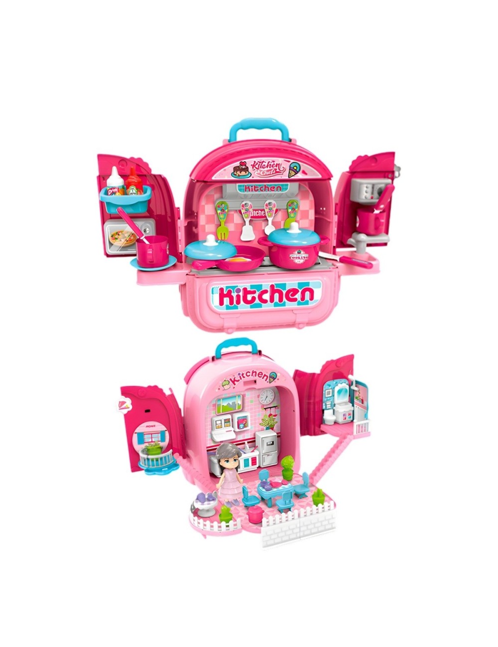 Maleta Cocina Juguete Chef Kitchen Interactivo Niñas