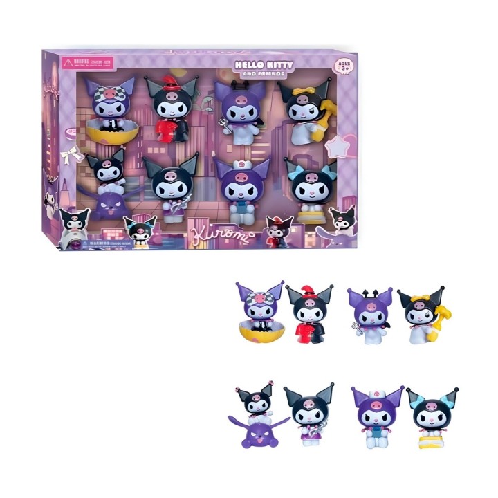 Figura Coleccionable Anime Figura Kuromi Kawaii X 8 Unidades