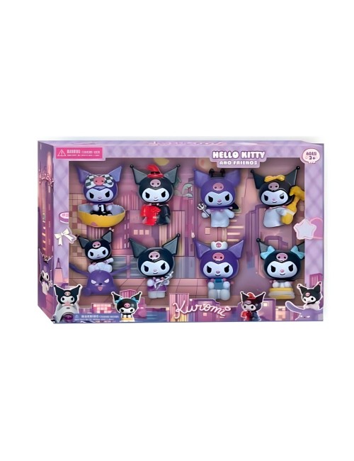 Figura Coleccionable Anime Figura Kuromi Kawaii X 8 Unidades