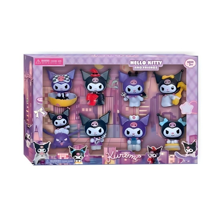 Figura Coleccionable Anime Figura Kuromi Kawaii X 8 Unidades