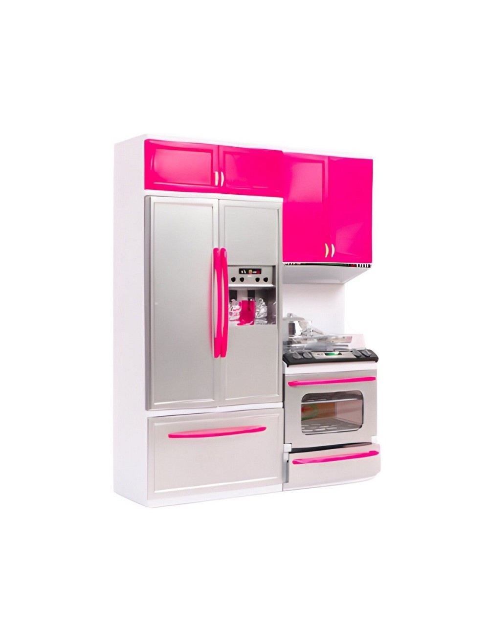 Cocina Muñecas Horno Luz Nevera Sonido 2 Modulos Juguete