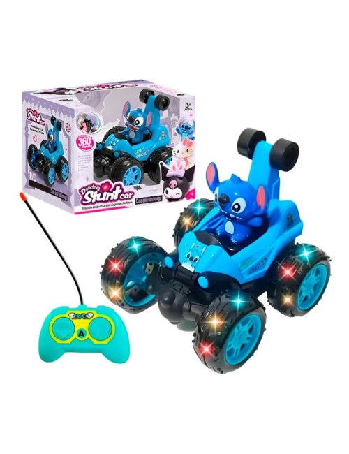 Carro Stitch Recargable Juguete Control Remoto Interactivo