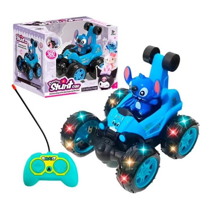 Carro Stitch Recargable Juguete Control Remoto Interactivo