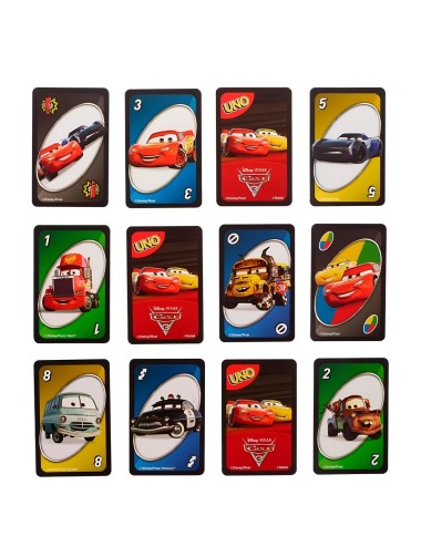 Juego de Mesa Cartas Uno Rayo Mcqueen Cars