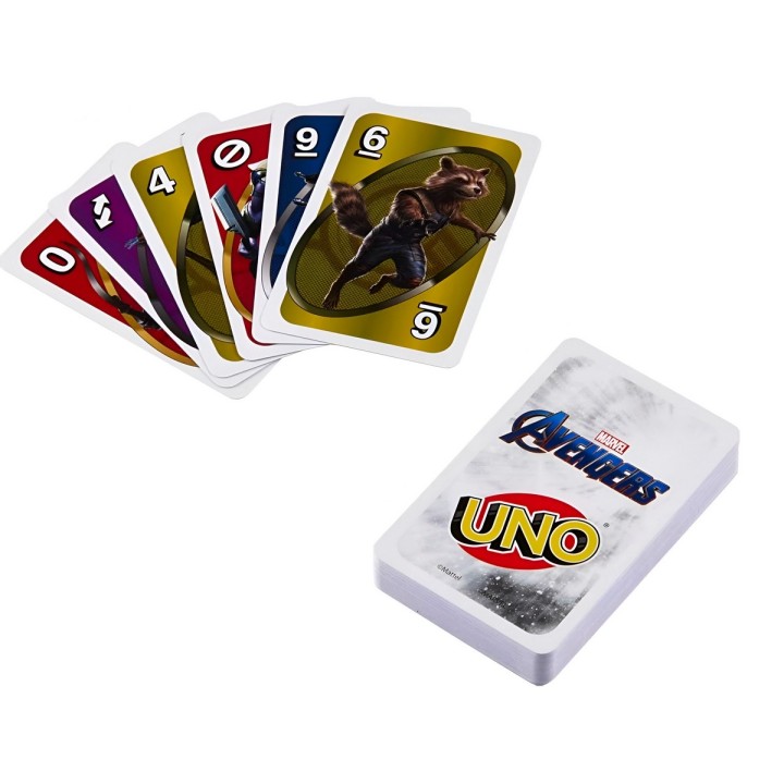 Juego de Mesa Cartas Uno Avengers Heroes