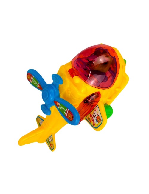 Helicoptero Juguete Multicolor De Cuerda Interactivo Niños