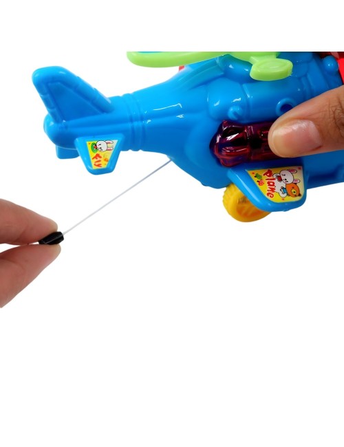 Helicoptero Juguete Multicolor De Cuerda Interactivo Niños