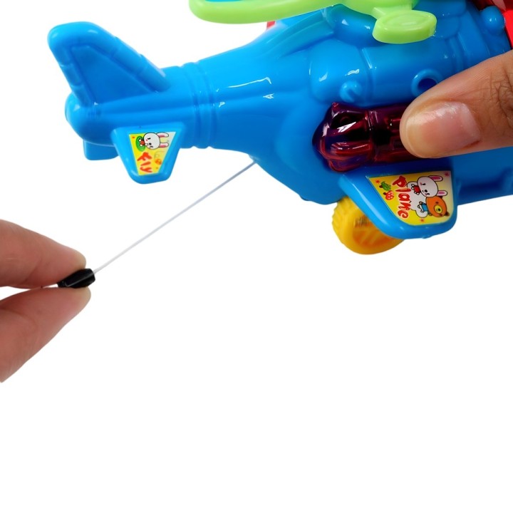 Helicoptero Juguete Multicolor De Cuerda Interactivo Niños