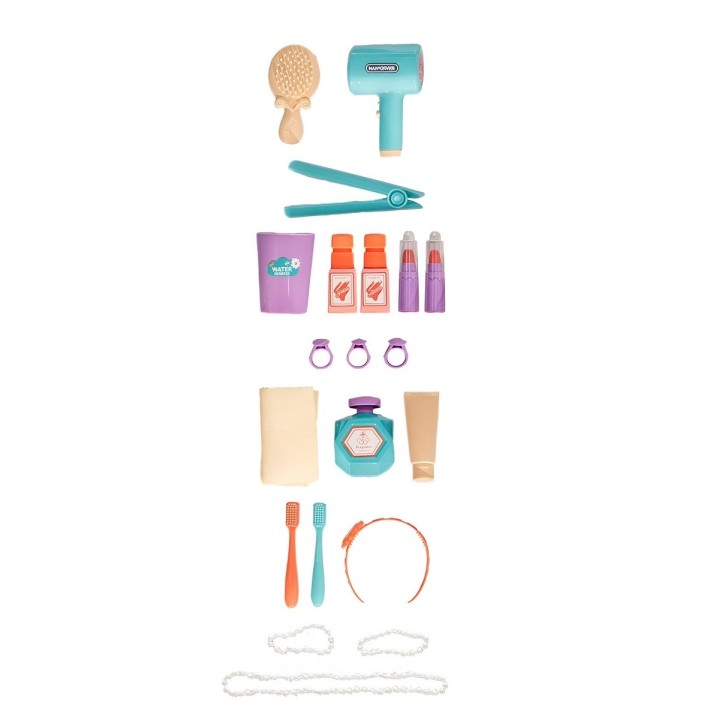 Set Maquillaje Tocador Profesional Peinador Juguete Niñas