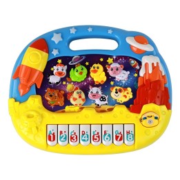 Piano Musical Animales De Granja Nave Espacial + Baterias