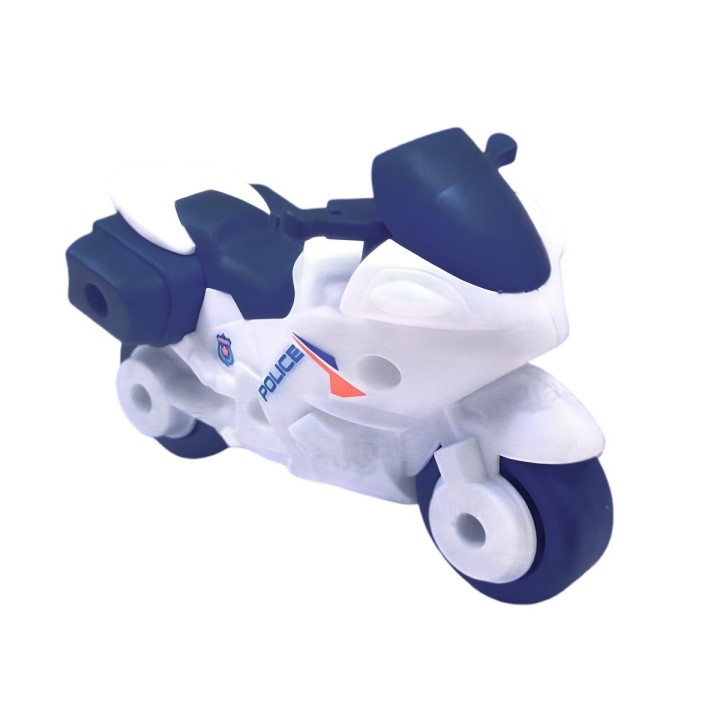 Moto Policia Juguete Armable Didactico Interactivo Niños
