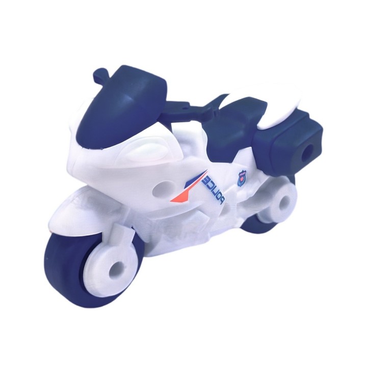 Moto Policia Juguete Armable Didactico Interactivo Niños