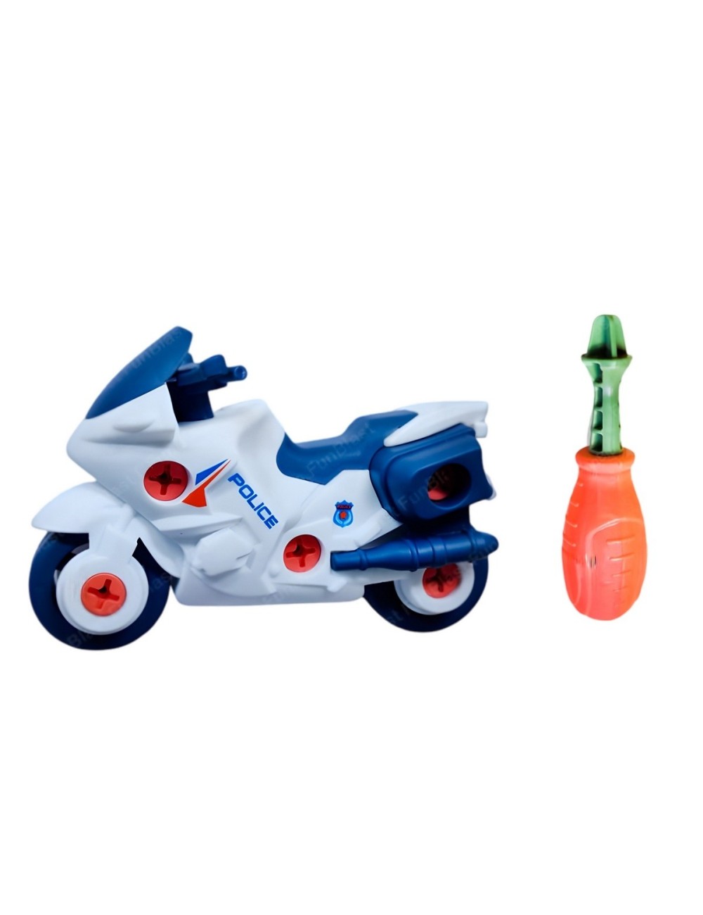 Moto Policia Juguete Armable Didactico Interactivo Niños