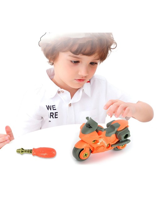 Moto Deportiva Juguete Armable Didactico Interactivo Niños