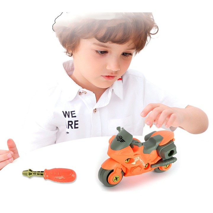 Moto Deportiva Juguete Armable Didactico Interactivo Niños