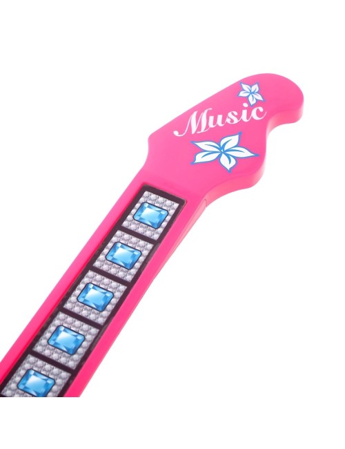 Guitarra De Juguete Con Microfono Juguete Niñas + Baterias