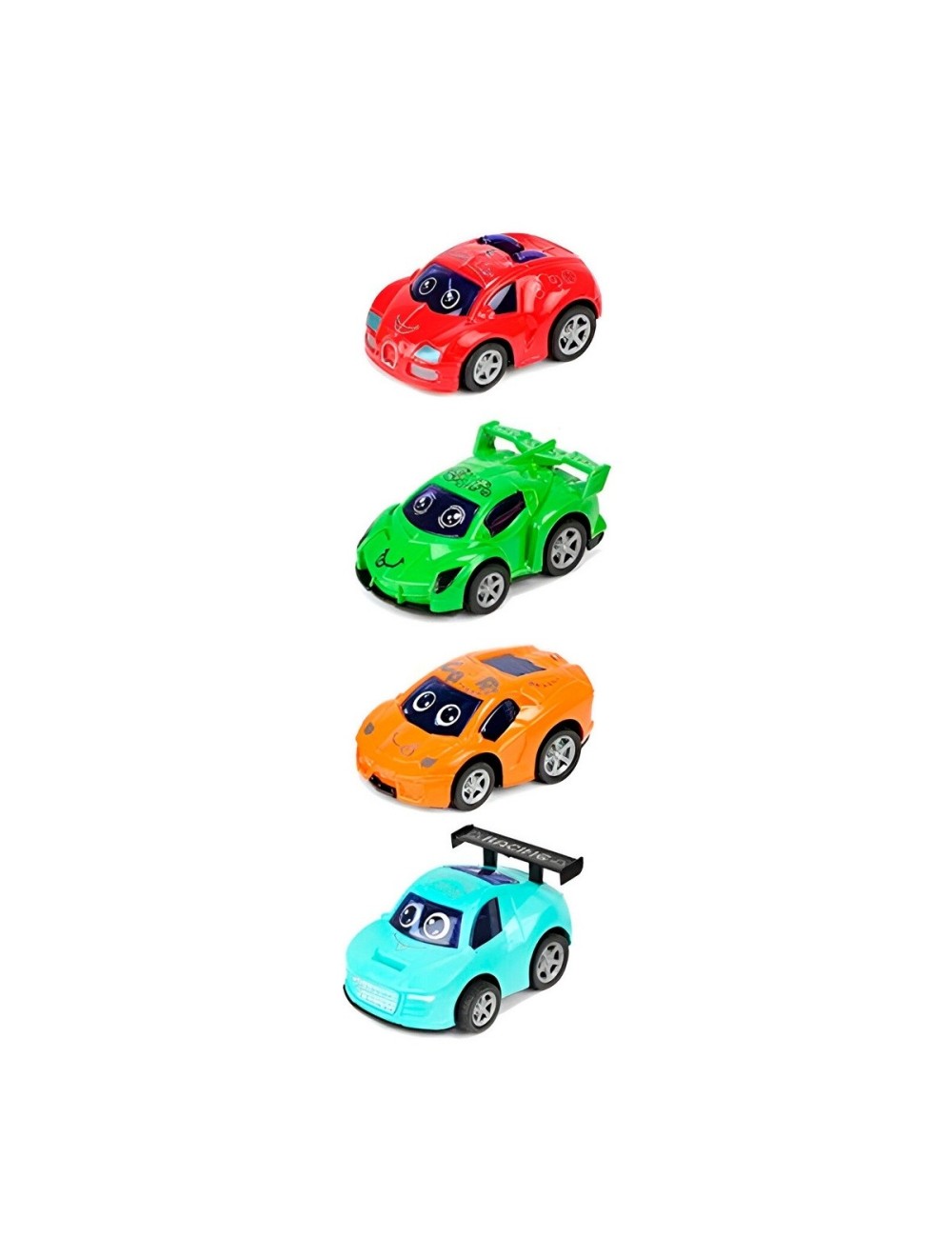 Carros De Cuerda Deportivo Ojitos Coleccion X 4 Unidades