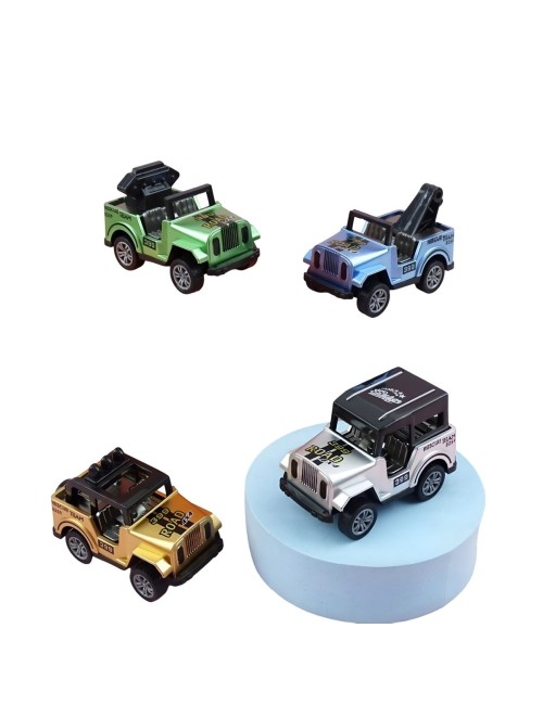 Carro Camioneta Jeep Deportiva Multicolor Juguete X 4 Unidad