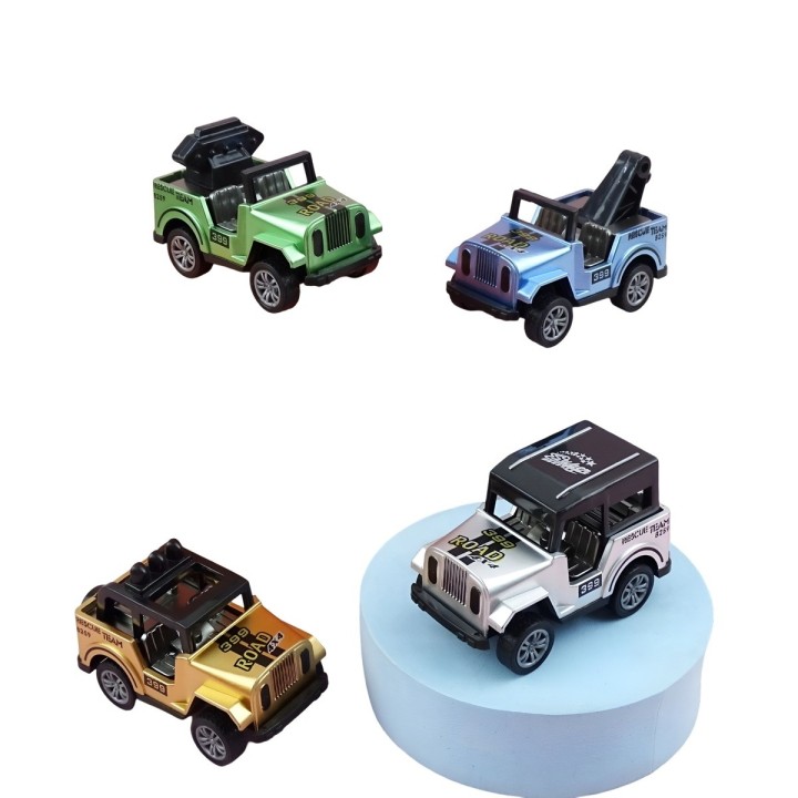 Carro Camioneta Jeep Deportiva Multicolor Juguete X 4 Unidad