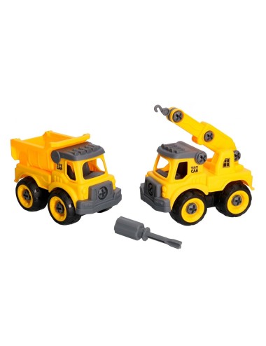 Camion Volqueta Grua Construccion Armable Juguete Niños
