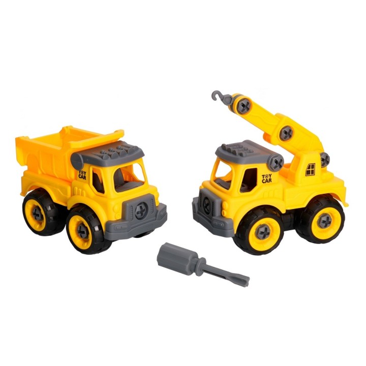 Camion Volqueta Grua Construccion Armable Juguete Niños