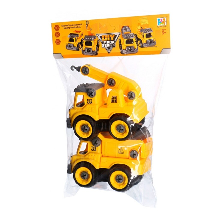 Camion Volqueta Grua Construccion Armable Juguete Niños