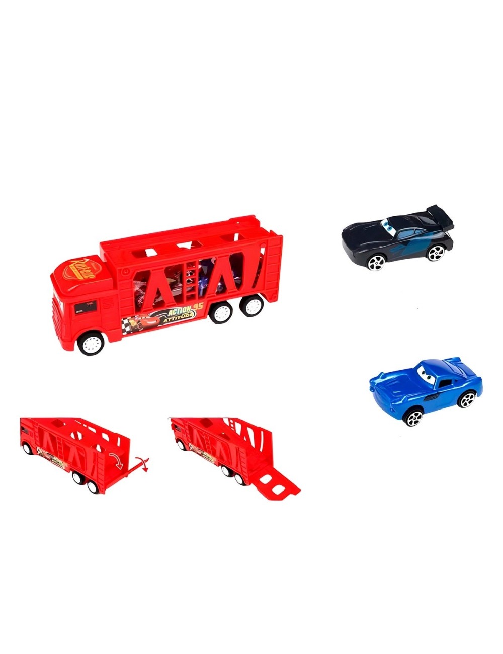 Camion Tractomula Niñera Rayo Mcqueen Cars Juguete Niños
