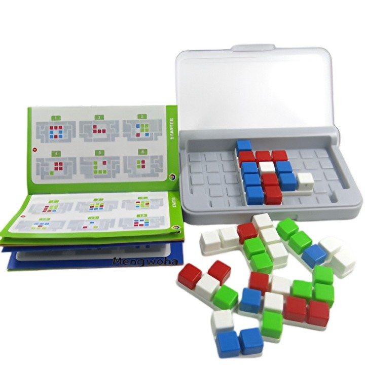 Juego De Mesa Iq Logica Estrategia Tetris Figuras 120 Retos