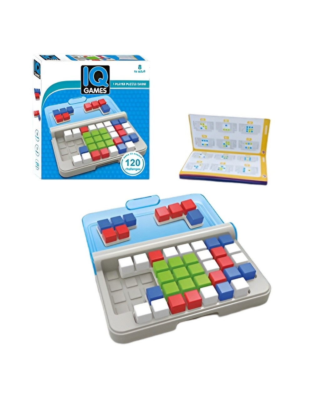 Juego De Mesa Iq Logica Estrategia Tetris Figuras 120 Retos