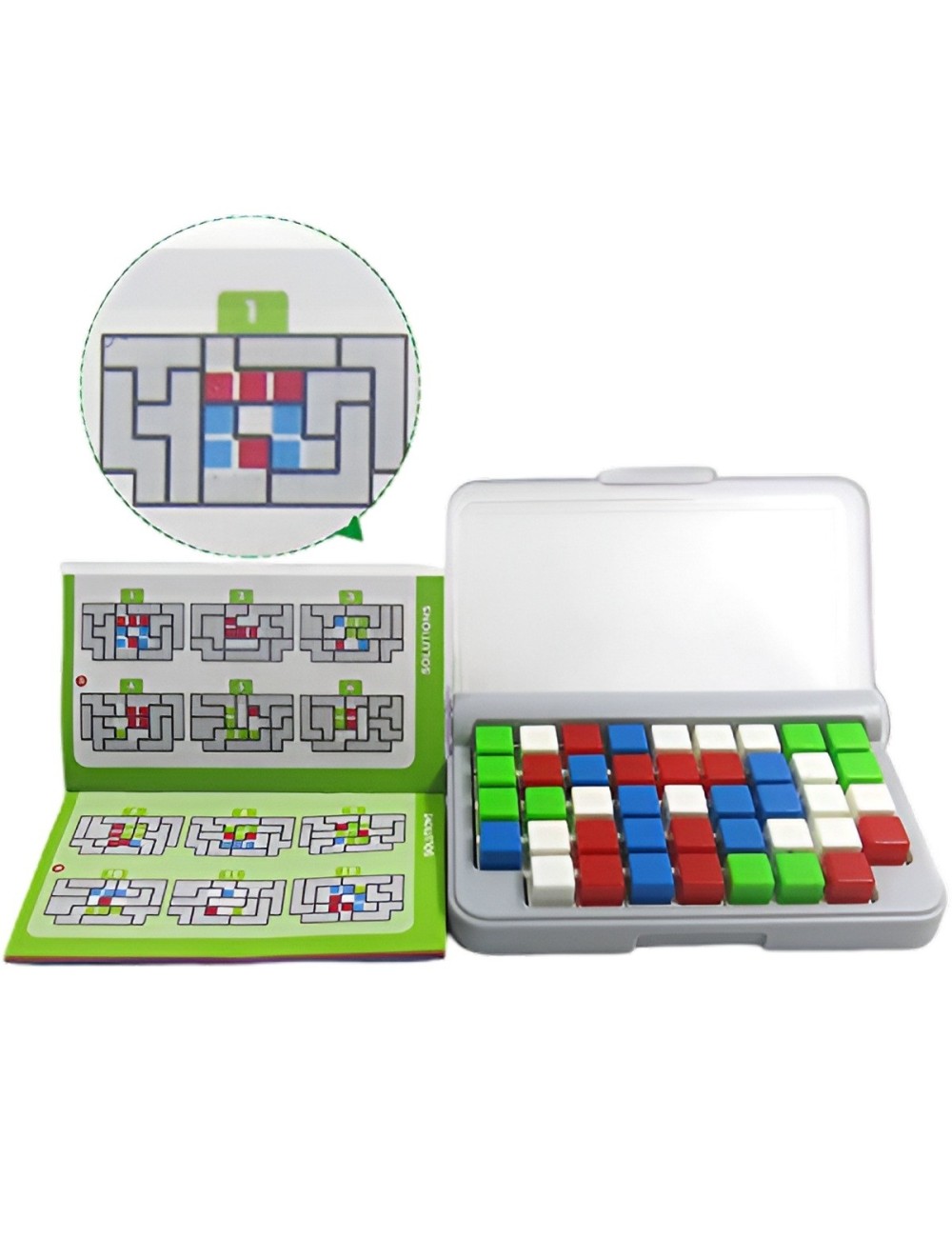Juego De Mesa Iq Logica Estrategia Tetris Figuras 120 Retos