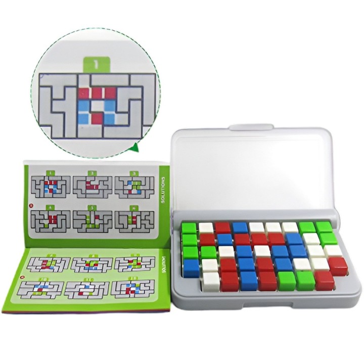 Juego De Mesa Iq Logica Estrategia Tetris Figuras 120 Retos