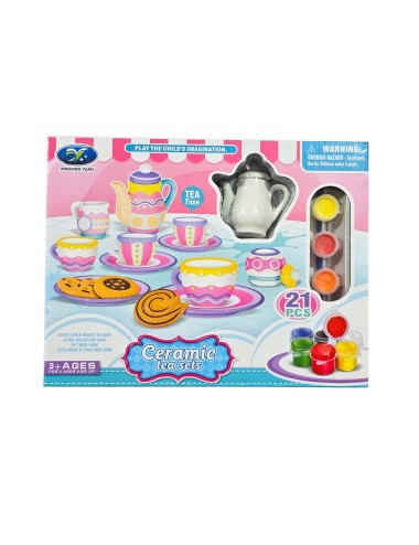 Juego De Te Porcelana Mini Juguete Tetera Personalizable