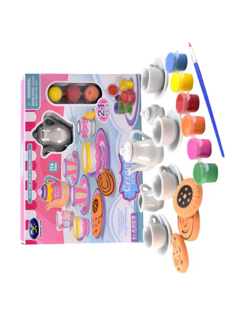 Juego De Te Porcelana Mini Juguete Tetera Personalizable