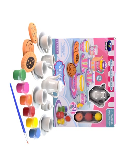 Juego De Te Porcelana Mini Juguete Tetera Personalizable