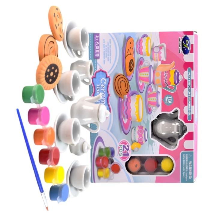 Juego De Te Porcelana Mini Juguete Tetera Personalizable