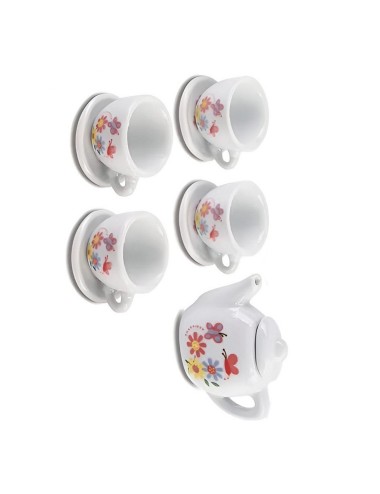 Juego De Te Mini Porcelana Juguete Tetera Platos Ositos