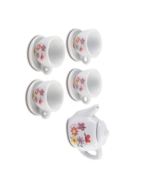 Juego De Te Mini Porcelana Juguete Tetera Platos Ositos