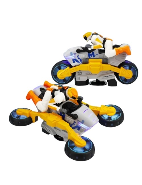 Moto Robot Transformable Sonido Luces Juguete + Baterias