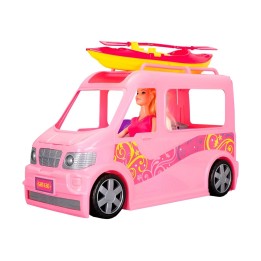 Muñeca Accesorios De Viaje + Carro Juguete Interactivo